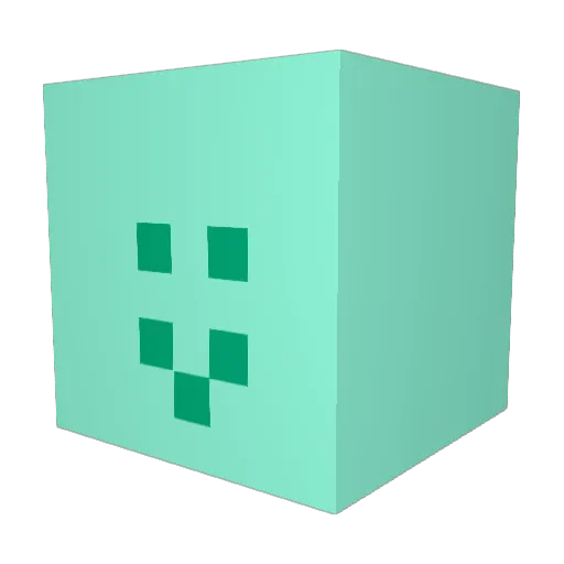 lalibabo Minecraft avatar head, 3D render