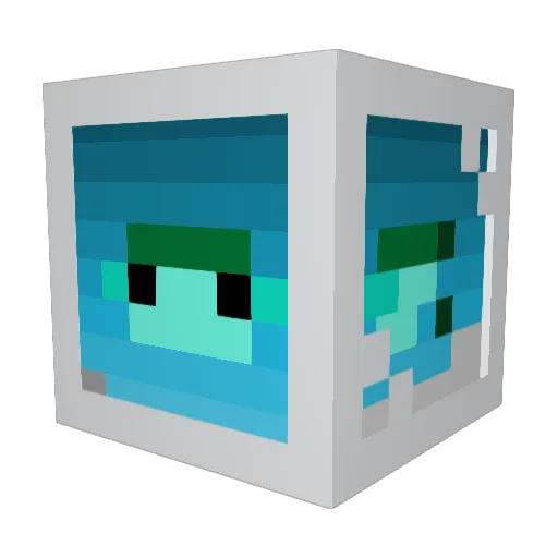 lallea Minecraft avatar head, 3D render