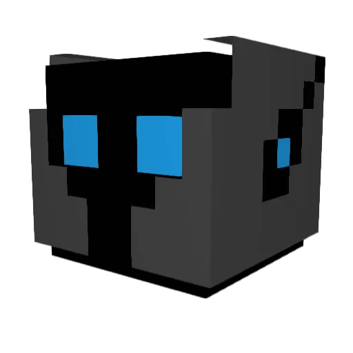 lalocartoon Minecraft avatar head, 3D render