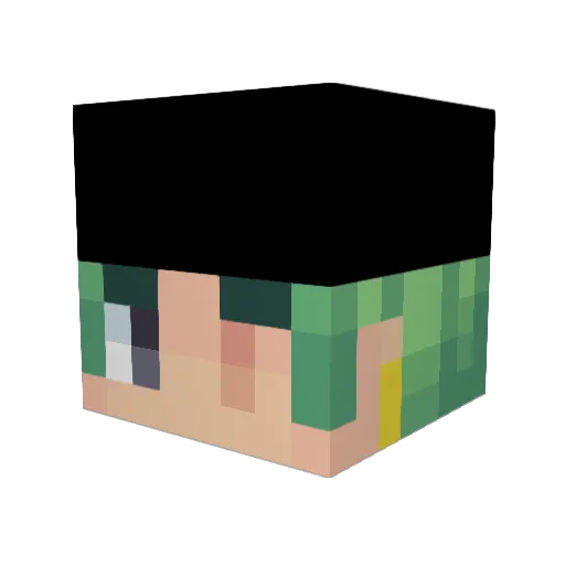 lalookun Minecraft avatar head, 3D render
