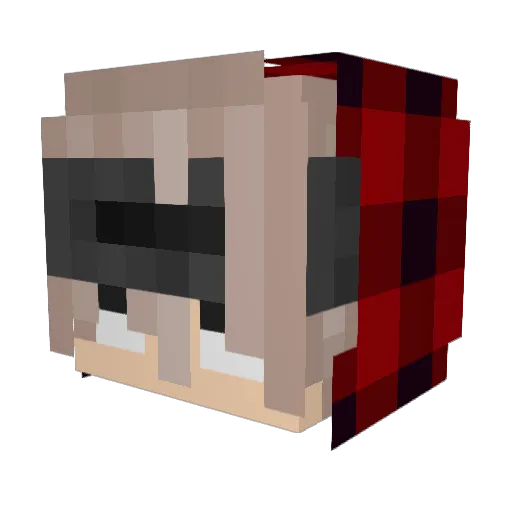 laluch1 Minecraft avatar head, 3D render