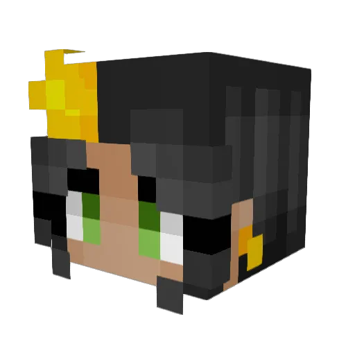 laluna307 Minecraft avatar head, 3D render