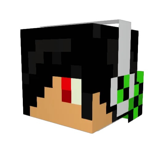 lam3v31 Minecraft avatar head, 3D render