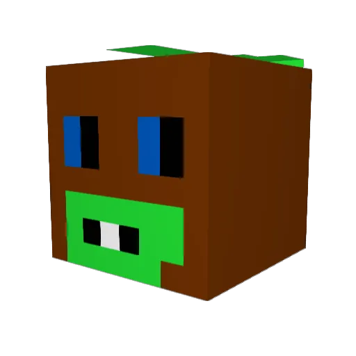 lam_Alma Minecraft avatar head, 3D render