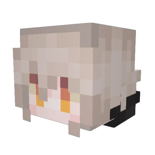 lama602 Minecraft avatar head, 3D render
