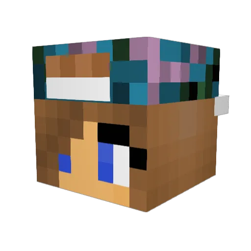 lama_pjamas Minecraft avatar head, 3D render