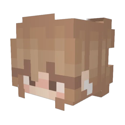 lamadilan Minecraft avatar head, 3D render