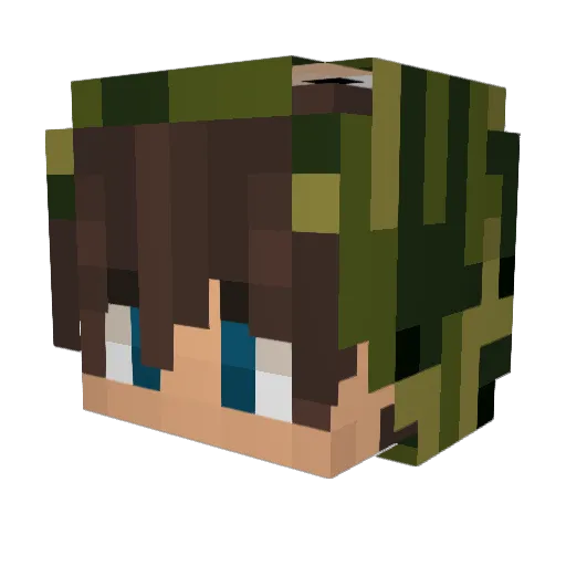 lamalama13 Minecraft avatar head, 3D render