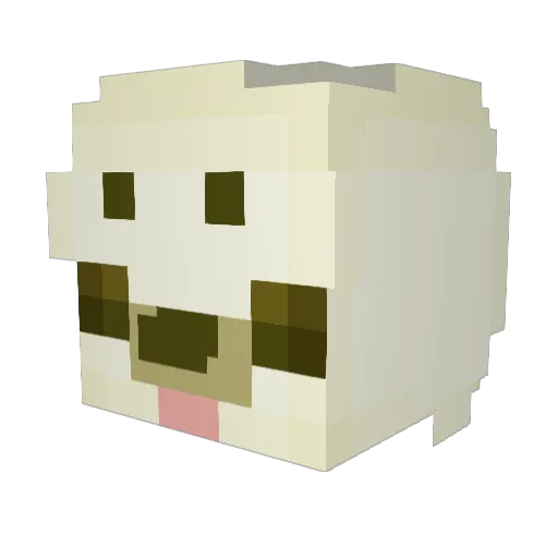 lamantinogamer Minecraft avatar head, 3D render