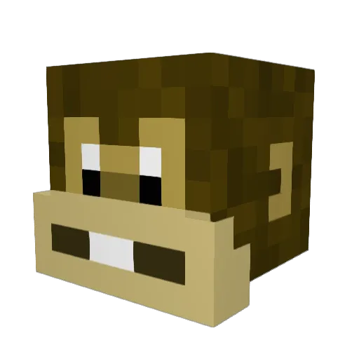lamarepublic Minecraft avatar head, 3D render