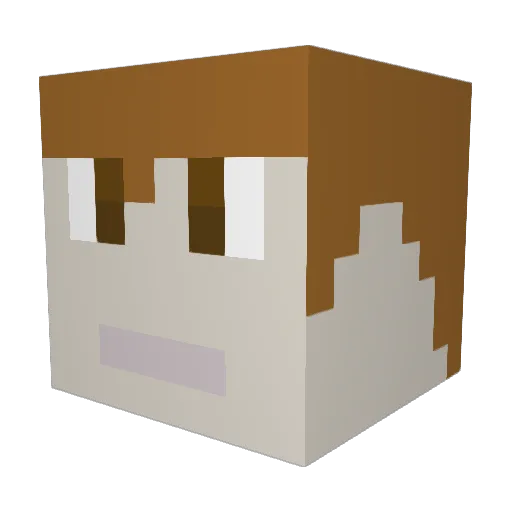 lamassasin Minecraft avatar head, 3D render