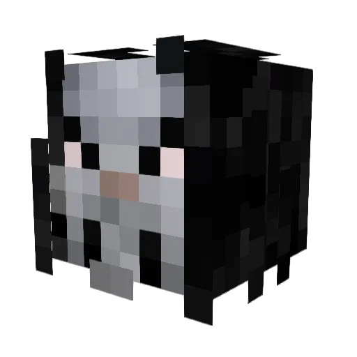 lamasweety Minecraft avatar head, 3D render