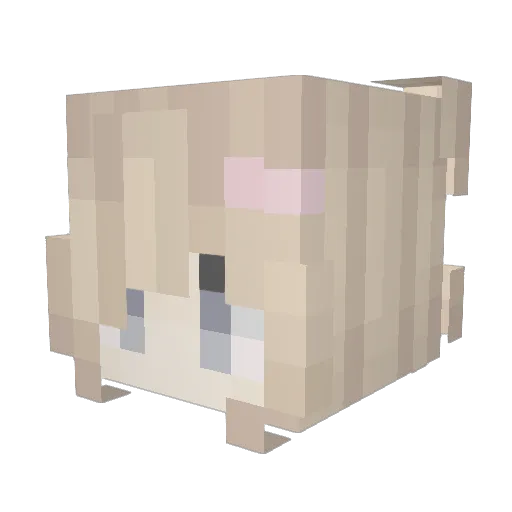 lamb30 Minecraft avatar head, 3D render