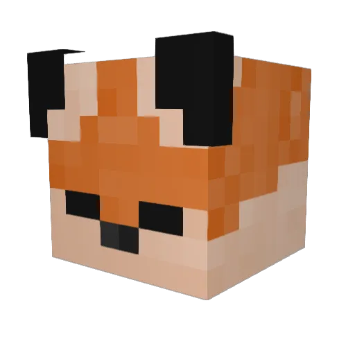 lambdacv Minecraft avatar head, 3D render