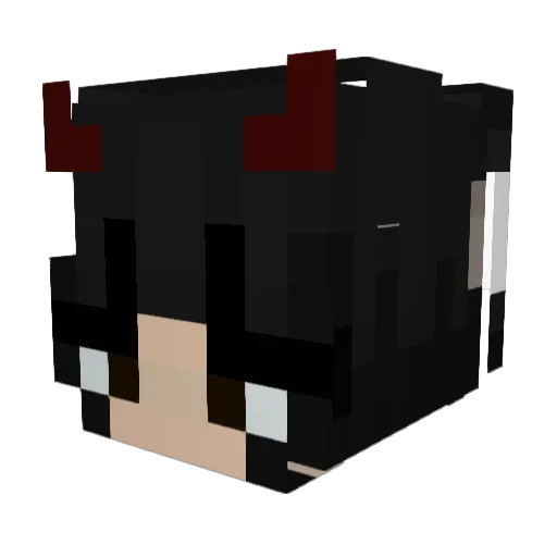 lambdaenima Minecraft avatar head, 3D render