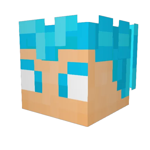lamberic11 Minecraft avatar head, 3D render