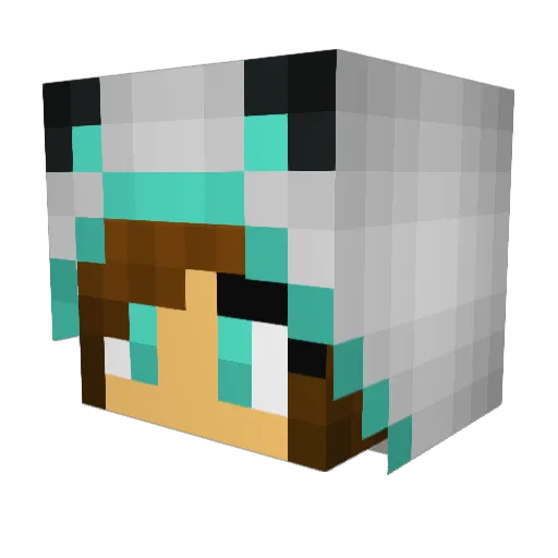 lambness Minecraft avatar head, 3D render