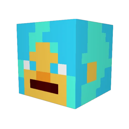 lambo_uk Minecraft avatar head, 3D render