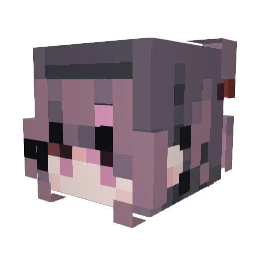 lambovic Minecraft avatar head, 3D render