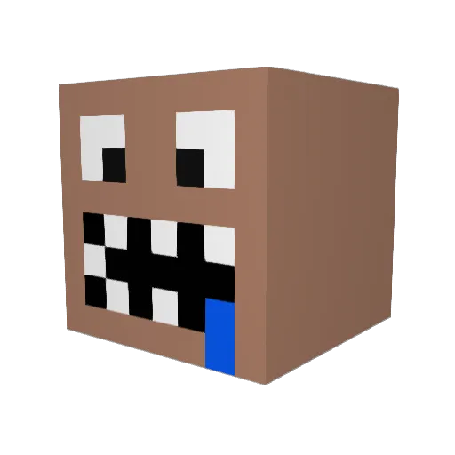 lamchop90 Minecraft avatar head, 3D render