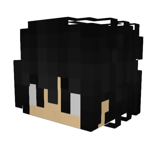 lamchopp3d Minecraft avatar head, 3D render