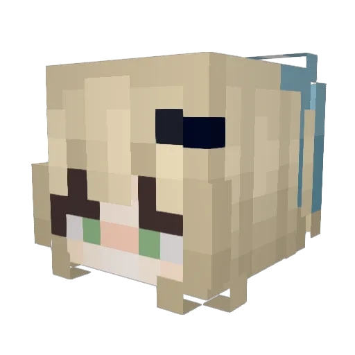lame66 Minecraft avatar head, 3D render