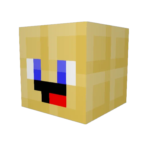 lameute Minecraft avatar head, 3D render