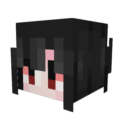lamewitch Minecraft avatar head, 3D render