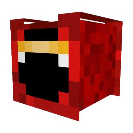 lamilein Minecraft avatar head, 3D render