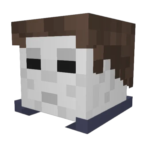 laminas Minecraft avatar head, 3D render