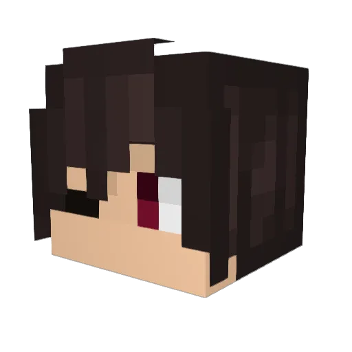 lammetzz Minecraft avatar head, 3D render