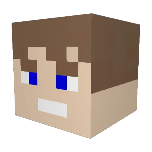 lamortkitue Minecraft avatar head, 3D render
