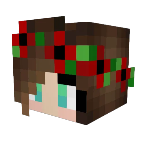 lamp025 Minecraft avatar head, 3D render