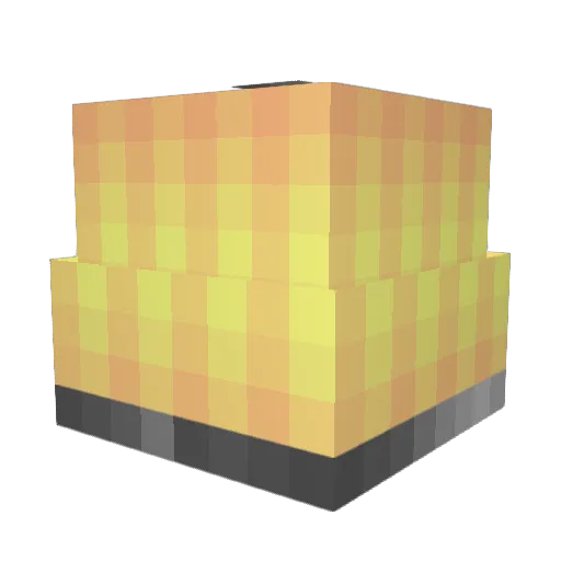 lamp14 Minecraft avatar head, 3D render