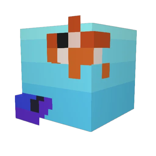 lampik10 Minecraft avatar head, 3D render