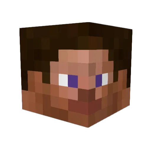 lampside Minecraft avatar head, 3D render