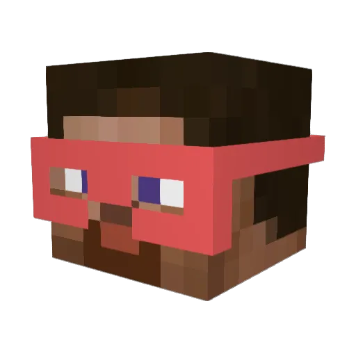 lamyame Minecraft avatar head, 3D render