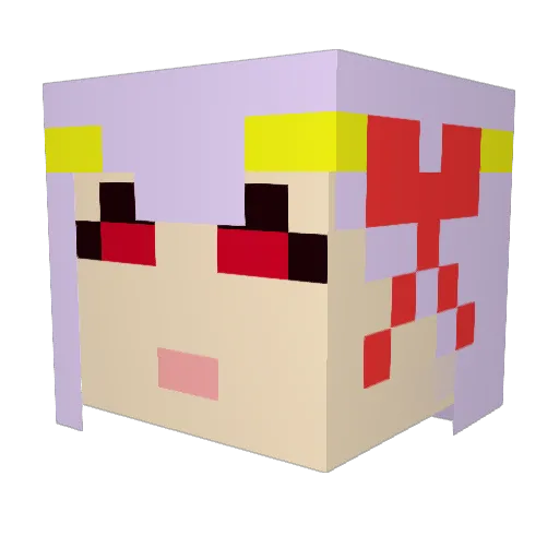lan_777 Minecraft avatar head, 3D render