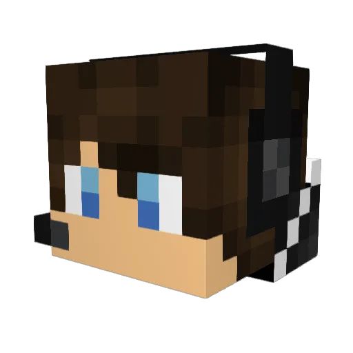 lan_ci_jun Minecraft avatar head, 3D render