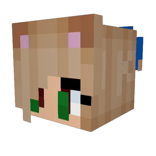 lana31245 Minecraft avatar head, 3D render
