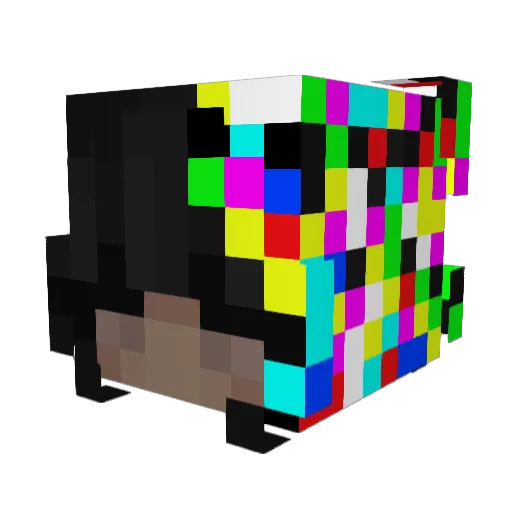 lana_b Minecraft avatar head, 3D render