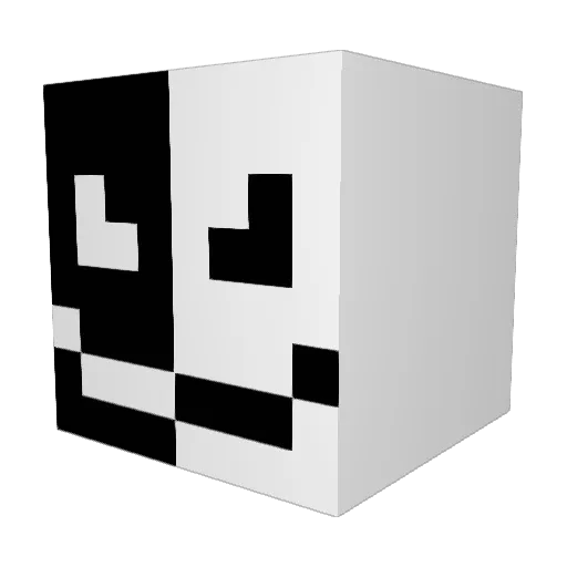 lanacser Minecraft avatar head, 3D render