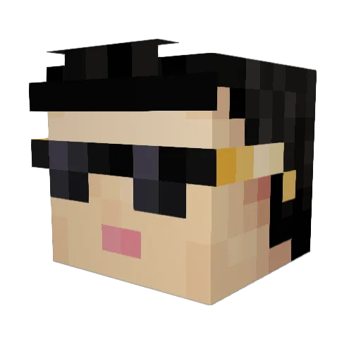 lanadelreyslay Minecraft avatar head, 3D render