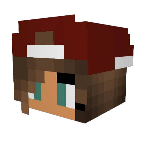 lanalovesyouxo Minecraft avatar head, 3D render
