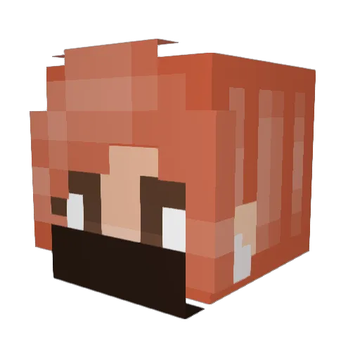 lanamercury Minecraft avatar head, 3D render