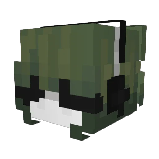 lanasdog Minecraft avatar head, 3D render