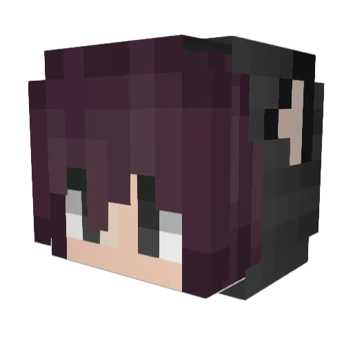 lanaxx22 Minecraft avatar head, 3D render