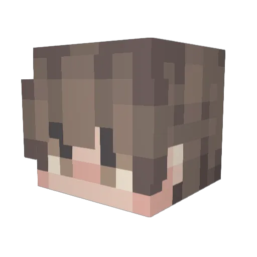 lancealor Minecraft avatar head, 3D render