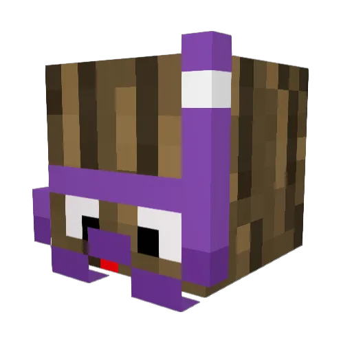 lanchie Minecraft avatar head, 3D render