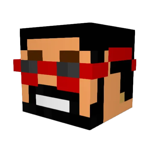 land101x Minecraft avatar head, 3D render